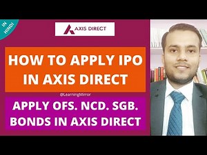 How to apply IPO in Axis Direct | How to apply IPO in Axis Securities | Zomato IPO Apply