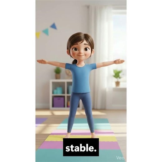 AI Generated Yoga|Triangle Pose (Trikonasana) | Improve Flexibility & Balance | Yoga With Smiles