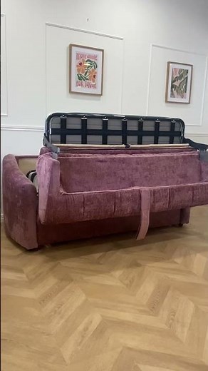 Canapé convertible Trapèze rose - Convertible Center