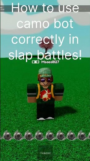 How to use camo correctly in slap battles, tinkerer mastery #slapbattles #slapbattlesroblox