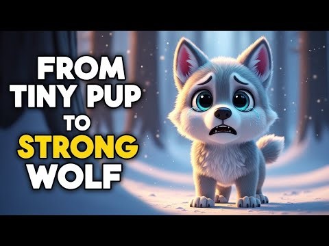 From Tiny Pup to Strong Wolf 🐺 | Wolf Survival Story (Cartoon)