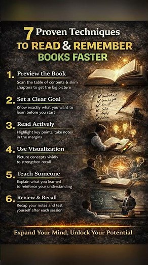 7 Proven Techniques to Read & Remember Books Faster #stoicism #mindset #motivation