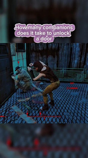 Fallout 4 - how many companions does it take to unlock a door 🔑 🚪 #fallout4 #fallout