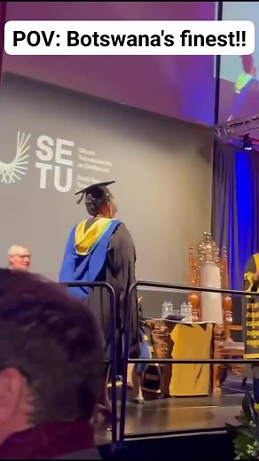 I have always wanted my Botswana to be known! 🇧🇼✨ And on that day, I made sure everyone knew gore KE MOTSWANA! 💙 When I was conferred my first Master’s Degree, I uluated for myself — because if I were back home in Botswana, my mother would have done it for me. 🥹🎉 🇧🇼❤️ #Pula 🇧🇼 #ProudlyMotswana #BotswanaToTheWorld #MastersDegree 🎓 #BlackExcellence #AfricanPride #Milestones #MadeInBotswana | Bassie Monthe