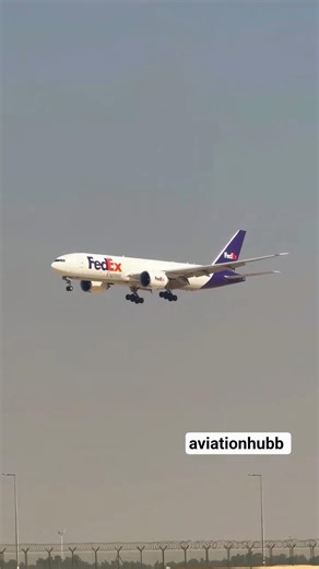 Butter Landing by FedEx Cargo Plane 😍✈️ | #aviation #airport #airplane #planebae