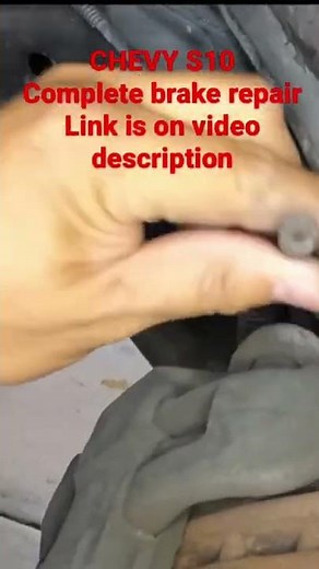 EASY Brake Repair Chevy S10