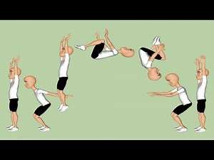 Watch how to sign 'back flip' in American Sign Language.