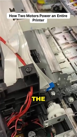 Mind blown by printer mechanics! 🤯 How can just *two* motors orchestrate every single complex movement in a machine like this? Watching this breakdown is seriously next-level engineering. From using the printhead to make precise pushes to spinning one motor to control the tray feeding—it’s all in the hands of those two power sources! Even that automatic APG adjustment (print carriage distance from the platen) is handled by this minimal setup. Peeling back the frame reveals some seriously clever