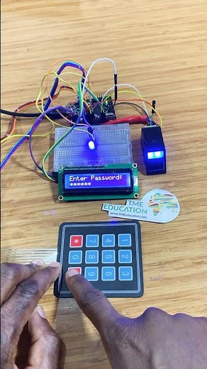 DIY Safe with Arduino using Fingerprint Scanner & Keypad #electronics #arduino ‪@TMEEducation‬
