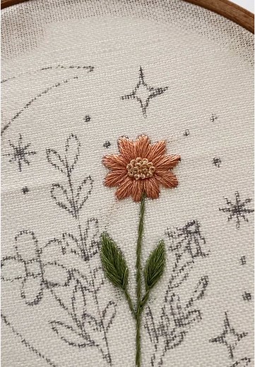 Satin Stitch Flower: Hand Embroidery Tutorial