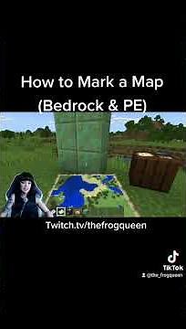 Minecraft Bedrock - How to mark locations on your map #shorts