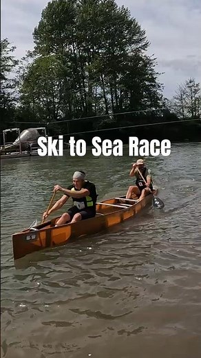 Ski to Sea Race - Canoeists Approach Beach #s2s #pnw