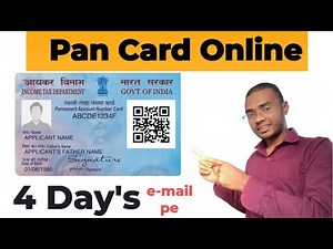 How to apply PAN card | Step by Step Guide | 4 Days in email id