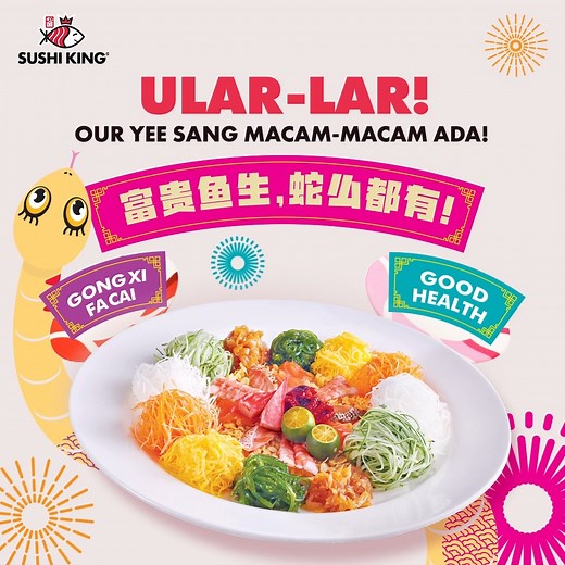 7.3K reactions · 85 shares | Welcome the new year with our fresh Yee Sang at #YourHappySushiPlace! 異 Share the joy and get exclusive limited-edition angpao sets with every purchase! 裏 #SushiKingMY #SushiKing | Sushi King | Facebook
