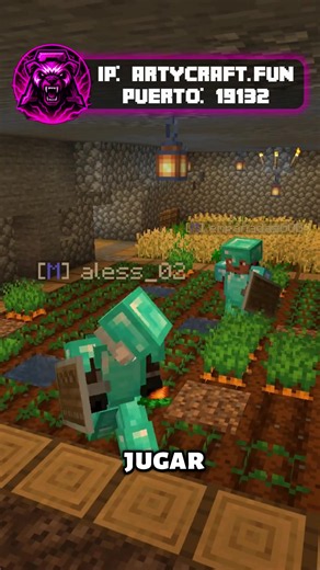 El servidor que buscabas Versión del servidor ℹ️1.20 a 26.2 🖥️Java y Bedrock📱 🚀IP: artycraft.fun 🏷️PUERTO: 19132 🔵 Discord activo en mi perfil #Minecraft #survival #bedrock #java #servidoresdeminecraft
