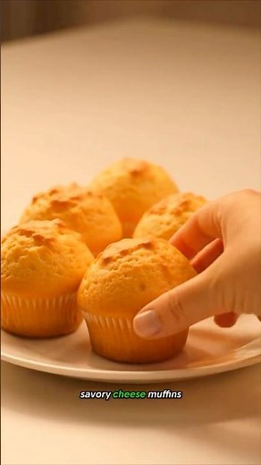 You Won’t Believe These EASY 5-Ingredient Cheese Muffins! 🧀
