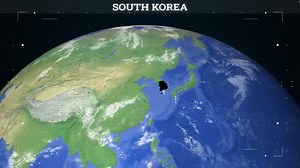 South Korea Map From Earth