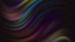 Elegant Dark Abstract Wave Background with Color Accents