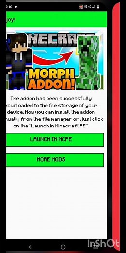 How to download Morph mod for MCPE#minecraft#modsforminecraft