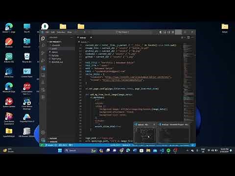 Custom Navbar in Streamlit || Streamlit || Python