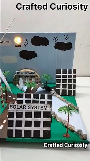 Renewable Energy Working Model for Science Project | DIY Solar/ Wind Energy Model | Math Class model