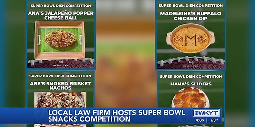 WATCH | Mashni Law Super Bowl dish competition underway