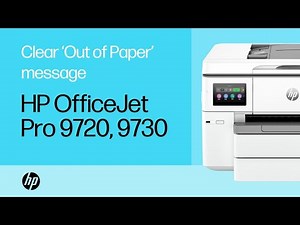 Clear an ‘Out of Paper’ message | HP OfficeJet Pro 9720 & 9730 Wide Format printers | HP Support