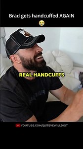 Steve shows Brad his new magic trick 💀🥀 #stevewilldoit #bradleymartyn #funny #prank #magic