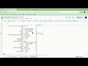 How to Convert Hand Knitting Patterns to Knitting Machines Part 4