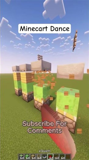 Minecraft MineCart Dance #minecraft #minecraftbeauty #minecrafttutorial #shorts #foryou #funny