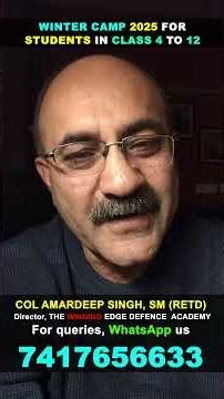 Winter Camp 2025 for Students in Class 4 to Class 12 | Sainik School, RIMC, NDA, JEE & NEET Prep