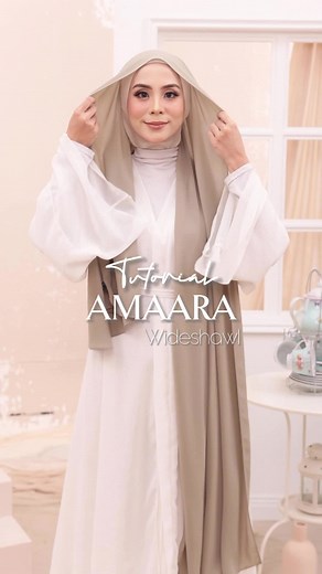 Tutorial Shawl Labuh 2 Meter: Amaara Wideshawl