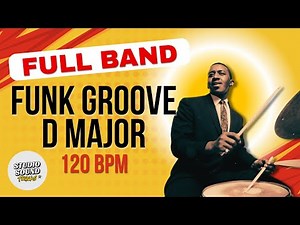 120 BPM | Funk Backing Track – Loop-Based Groove | D Major