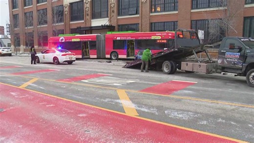 IndyGo bus crash involving multiple vehicles leaves driver, passenger injured