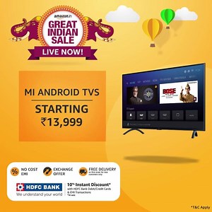 202K views · 277 reactions | From Electronics to Kitchen Appliances, Fashion to Daily Essentials, #AmazonGreatIndianSale has something in store for everyone! With heavy discounts, no cost EMI & exchange offers, why wait? | Amazon India | Facebook