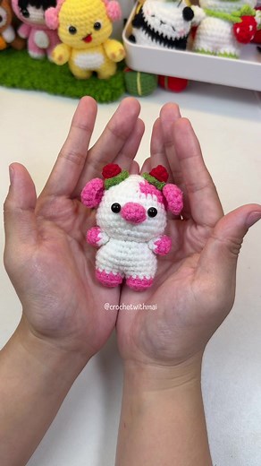 Crochet Strawberry Cow Tutorial: Step-by-Step Guide