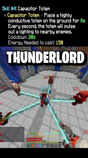 Thunderlord | Shaman | Hypixel Warlords #shorts #minecraft #pvp #hypixel #warlords #gaming #skywars