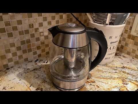 Chefman Cordless Electric Kettle - inserting and removing the tea infuser