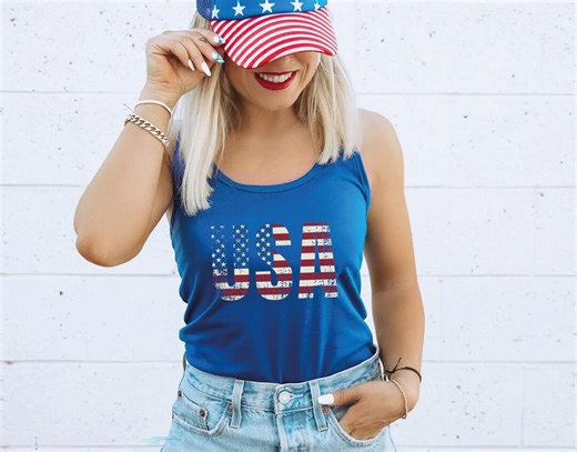 Retro USA 250th Anniversary Racerback, 1776- 2026 Independence Day Vneck Shirt, Patriotic Gift - Etsy