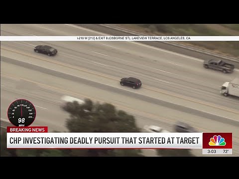 Deadly pursuit crash on 210 Freeway leads to heavy traffic