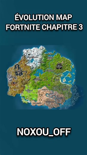 Évolution MAP Fortnite chapitre 3