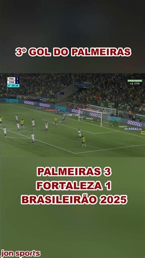 GOLAÇO DE ANDREAS PEREIRA | 3º GOL DO VERDÃO | Palmeiras 3 x 1 Fortaleza | Brasileirão 2025 #verdão