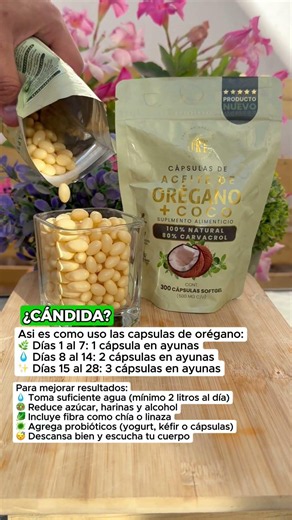 capsulas de coco con orégano beneficios