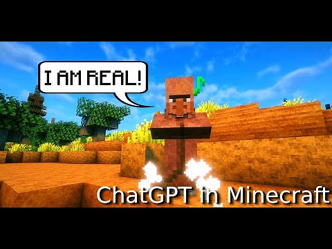 Smart Speaking Villagers in Minecraft! Speaking Villagers Mod 0.4 Update | ChatGPT in Minecraft AI