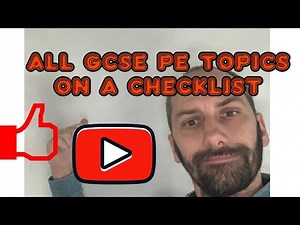 Gcse PE revision checklist for all the topics