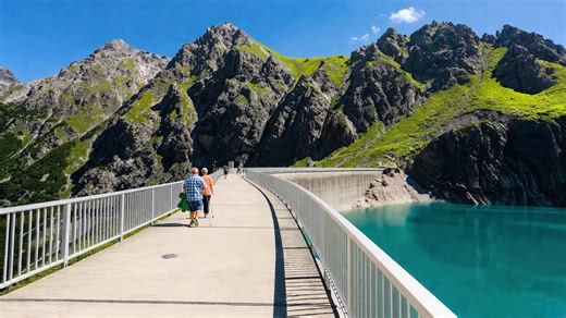 Lünersee Austria hidden alpine lake trail (4K)