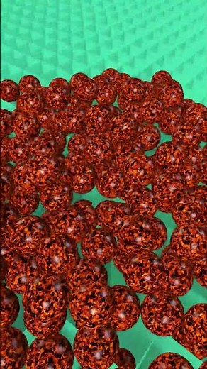 3D lava balls fall into grid #loop