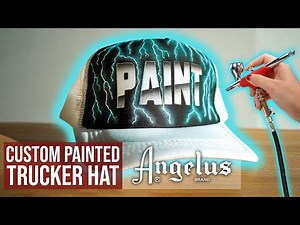 How To Create a Chrome & Lightning Effect | Custom Trucker Hat with Angelus Paints