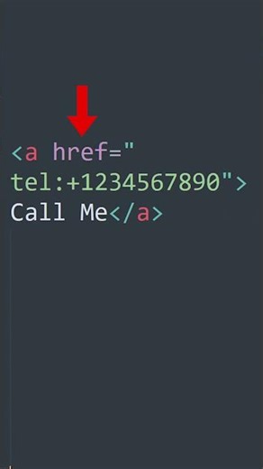 Linking to a phone number