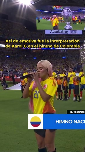 Emotiva interpretación del himno nacional de Colombia